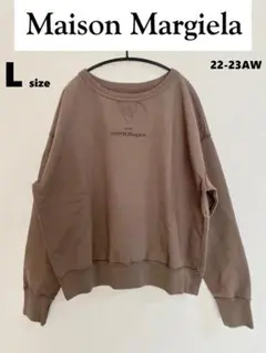 【新品】MAISON MARGIELA マルジェラ 反転刺繍ロゴ スウェット L
