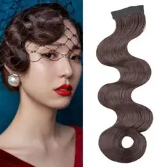 前髪　ヘアーオーナメント　フィンガーウェーブウィッグ　競技　社交ダンス839