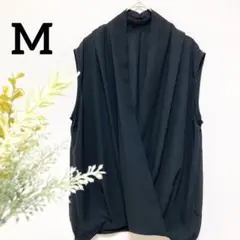 【極美品】ブション　カシュクール　ノースリーブ　ブラウス　シフォン　シアー　M