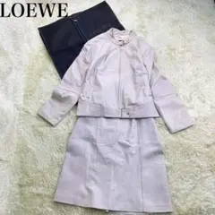 極上の逸品 大きいサイズ⭐️ロエベ ラムスキン スカートセットアップ ピンク