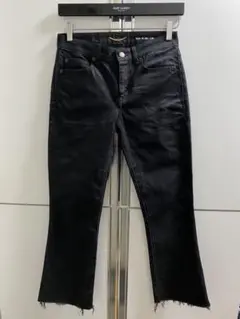 サンローラン カットオフフレアデニムパンツ