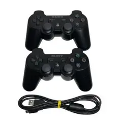 PS3 純正コントローラー　DUALSHOCK3 　ブラック2個セット