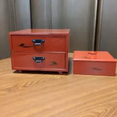 和風2段引き出し　菓子器