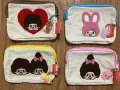 モンチッチ　さがらポーチ　なかよし　4個セット