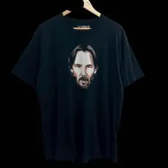 US古着 CHIVE TEES 半袖Tシャツ ブラック 人物Tシャツ XL