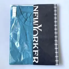 新品　ニューヨーカー　メンズ　半袖Tシャツ　ターコイズ