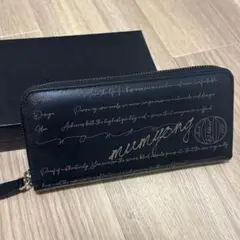 長財布 メンズ　黒　記念日　プレゼント　箱付き