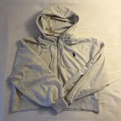 U.S. POLO ASSN. グレー ジップアップパーカー M