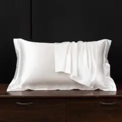 ★2枚セット★枕カバー★ホワイト★シルク枕カバー 48*74cm★色変更可能