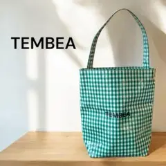 TEMBEA ギンガムチェックエコバッグ 再販】ギンガム チェック レッド コンビニバック エコバッグ