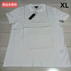 [新品]BANANA REPUBLIC 半袖ポロシャツ 白 XL