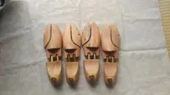 【　シューキーパー　39-40　木製　二足セット　】