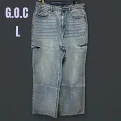 【新品未使用】G.O.C(ジーオーシー) ワイドストレートデニムパンツ