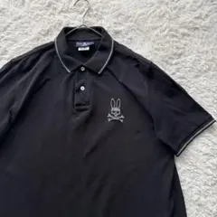 ✨美品✨ Psycho Bunnyサイコバニー　黒ポロシャツ2XL