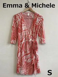 値下　C0718A12【Emma&Michele】カシュクールラップワンピース