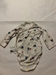 ウサギプリント ベビー肌着 70cm