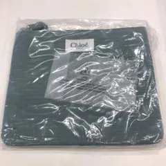Chloé グリーン ポーチ 約20cm