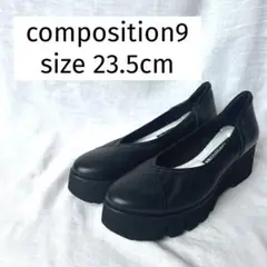 composition9 プラットフォームパンプス　ブラック