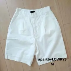 アパートバイローリーズ ハーフパンツ ショートパンツ ホワイト М チノパンツ