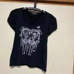 PEACE NOW ブラック 半袖 Tシャツ