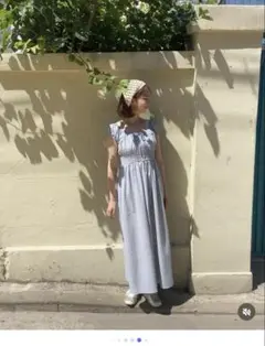 yagiさんセレクト　チェック柄 マキシワンピース