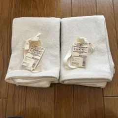 無印良品 アイボリー クッションカバー 2枚セット