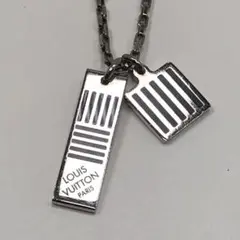 【極美品】Louis Vuitton大人気 シルバー チェーンネックレス 極美品☆Louis Vuitton超人気 シルバー チェーンネックレス