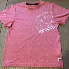 OUTDOOR PRODUCTS ロゴ Tシャツ ピンク