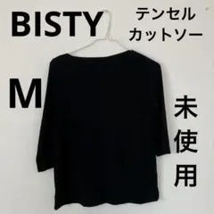 未使用★ＢＩＳＴＹ（東京スタイル）★テンセルＴシャツ黒Ｍサイズ