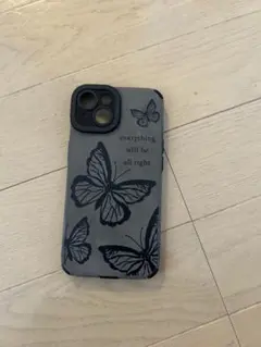 蝶デザイン ソフトケース iPhone14