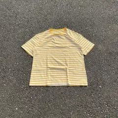 90's オールド ユニクロ イエロー ボーダー tシャツ cityboy