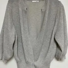 【本日限定】Gready Brilliantベージュカーディガン(ラメ入り)