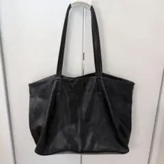 ブラックレザー トートバッグ