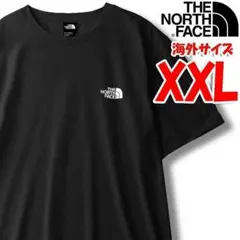 ノースフェイス Tシャツ 黒 ワンポイント 新品 海外XXL 日本4L相当 sd