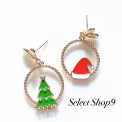新品未使用品♡クリスマスゴールドアシンメトリーヴィンテージインポート韓国ピアス