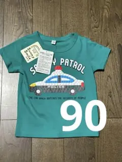 ベビー　半袖Tシャツ　パトカー　90