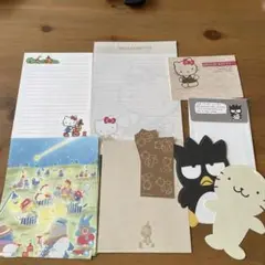 サンリオ　レトロ　便箋　封筒　バラバラ　セット