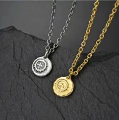 g☆安心のメルカリ便☆2個セット☆ゴールド×シルバー☆ ネック ☆ イーグル☆a
