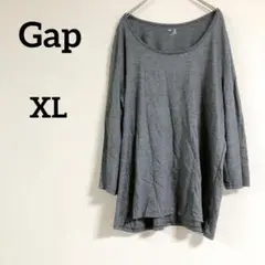 即購入OK✨Gap【XL】グレー チュニック七分丈 ロンT