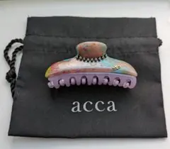 acca アンディ コラーナ クリップ Mサイズ　サーモンピンク/バイオレット