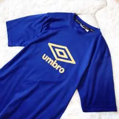 umbro⭕️美品　半袖シャツ　ジャージ　Tシャツ　ブルー　青　トレーニング　M