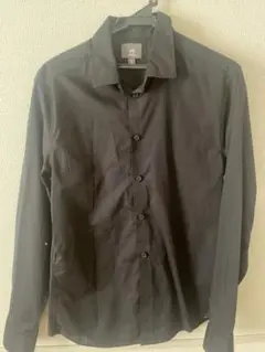 H&M スリムフィット ブラックシャツ