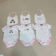 アルマーニベビー 56cm 3Mロンパース&スタイ3組セット