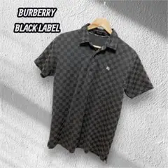BURBERRY BLACK LABEL チェック柄ポロシャツ　size3