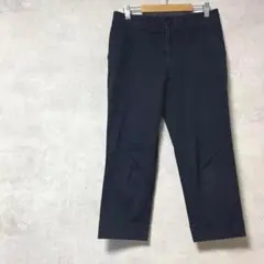 マカフィー　日本製　七分丈パンツ　黒　S　クロップドパンツ　春夏　カジュアル