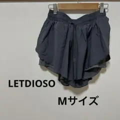 LETDIOSO M グレー フレアショートパンツ