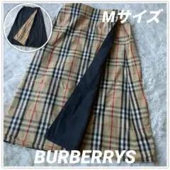 BURBERRY バーバリー リバーシブルラップスカート ノバチェック ベージュ