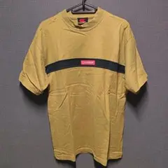 CANTERBURY カーキ ストライプ Tシャツ Lサイズ