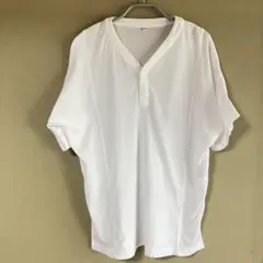 MUJI 高島縮　シャツ　Tシャツ　大きめ
