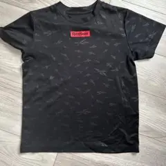 Reebok パターンTシャツ 150 黒